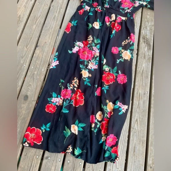2/$30 💵 Old Navy Crepe Floral Midi Dress NWT - Picture 10 of 11